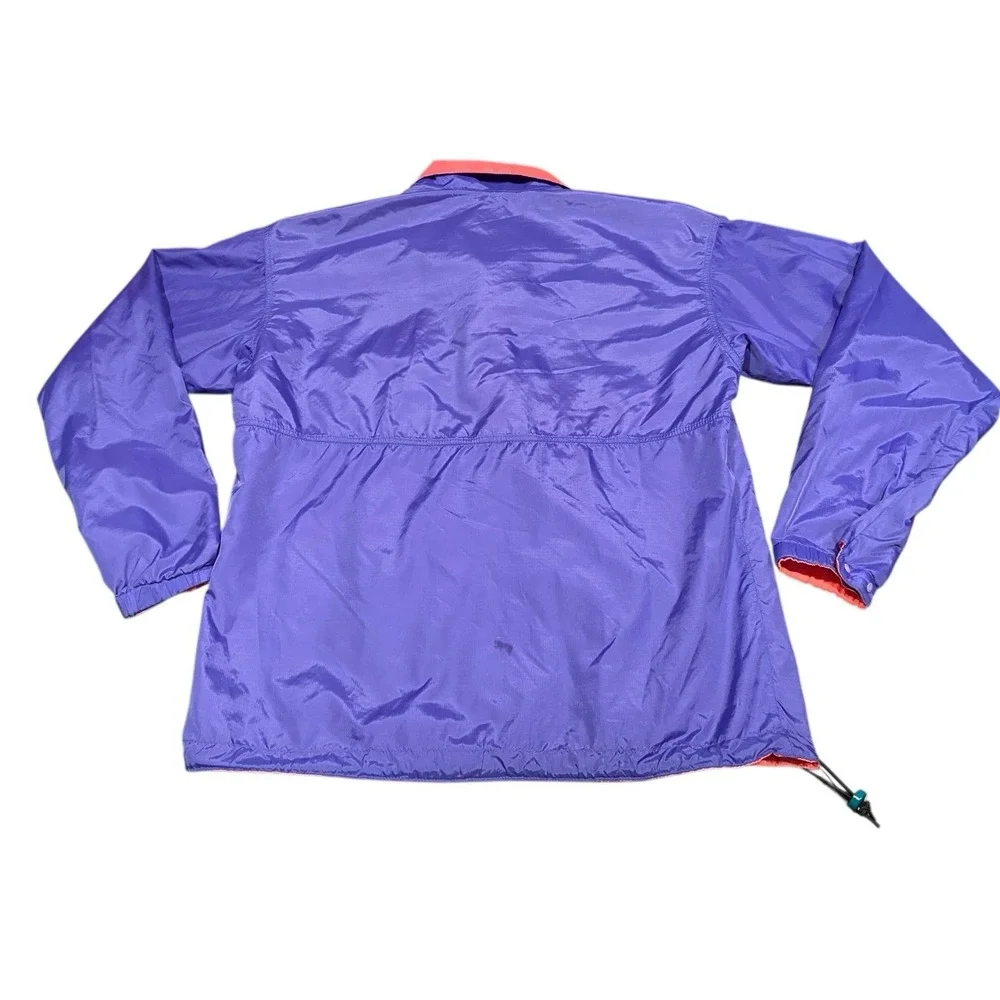 Patagonia Jacket Women MED Purple‎ Logo Full Zip Windbreaker Outdoor Hike Light